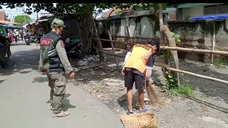 Pemkot Kediri Berikan Sanksi Sosial Bagi Pelanggar Prokes