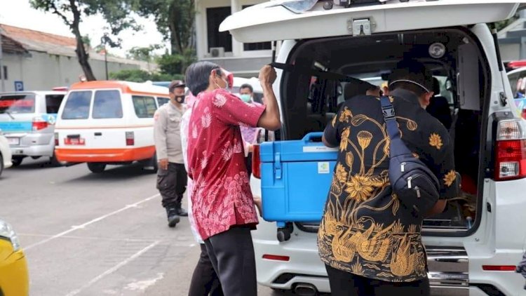 Pendistribusian vaksin di Jombang / RMOLJatim