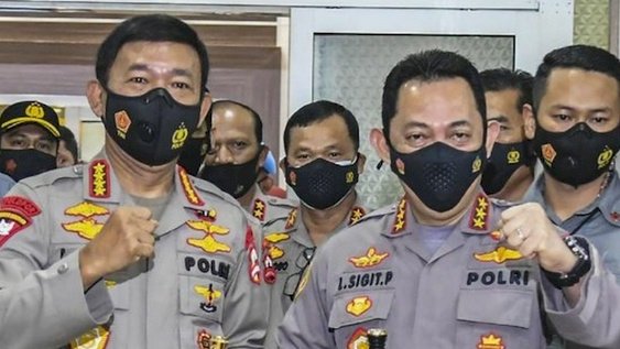 Kapolri Jenderal Idham Azis dan Calon Kapolri Komjen Listyo SIgit Prabowo/Net