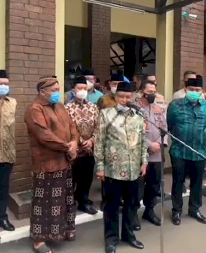 Ketua PBNU KH Said Agil Siradj menerima Kapolri Jenderal Listyo Sigit Prabowo/repro