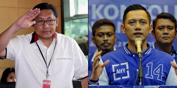 Anas Urbaningrum dan Agus Harimurti Yudhoyono