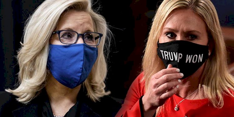 Marjorie Taylor Greene dan Liz Cheney/Net