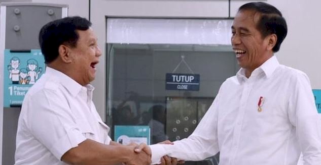 Presiden Joko Widodo bersama Prabowo Subianto/Net