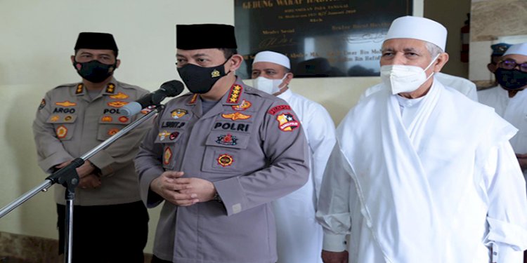 Kapolri Jenderal Listyo Sigit Prabowo saat bersilaturahmi ke DPP Rabithah Alawiyah/Ist