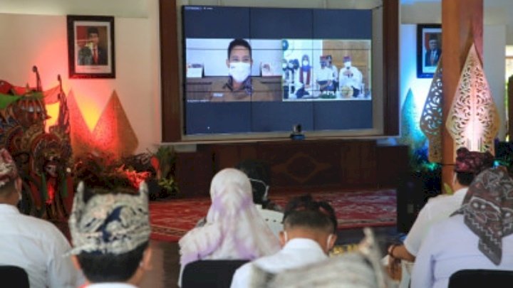 Peluncuran melalui virtual di pendopo Banyuwangi/ hms