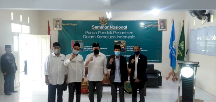 Ketua DPD RI, La Nyalla Mattalitti saat mengunjungi Kampus IAI Sarifudin Lumajang/RMOLJatim