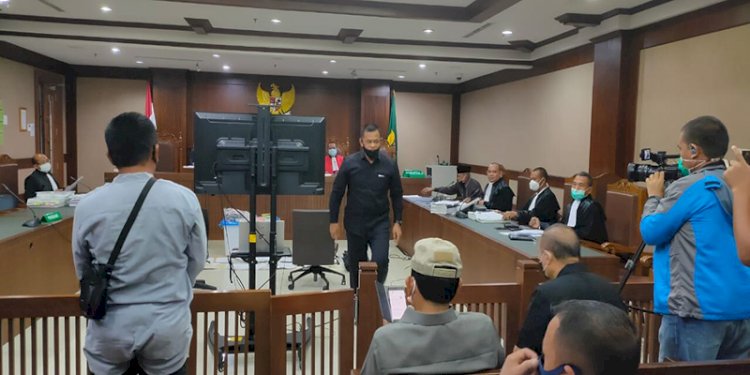 Jenderal (Purn) Gatot Nurmantyo saat bersaksi di sidang kepemilikan senjata api dengan terdakwa Kivlan Zen di Pengadilan Negeri Jakarta Pusat/Ist