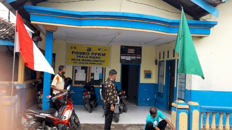 Salah satu Posko PPKM Skala Mikro berdiri di salah satu sudut RT. /RMOLJatim