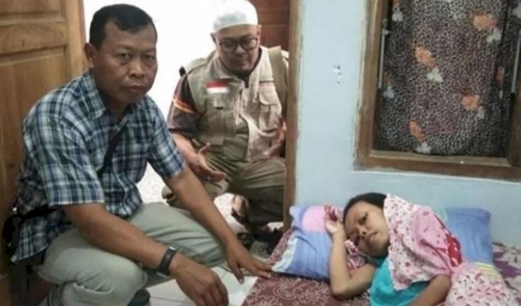 Kondisi Insanah yang lumpuh usai melahirkan anak kedua/Ist