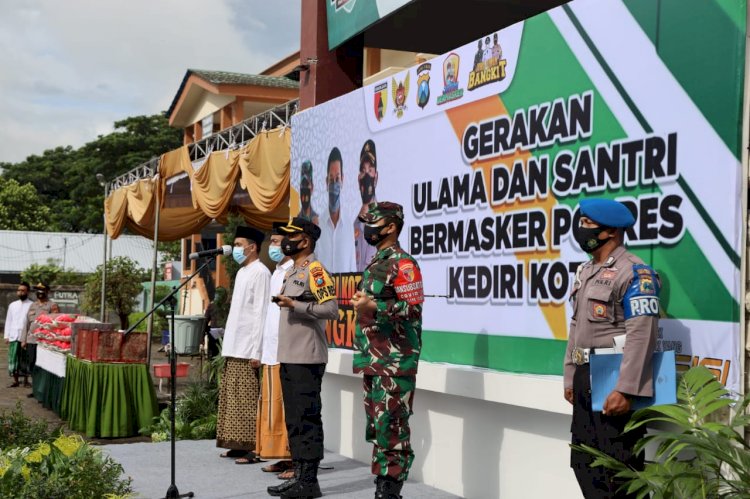 Apel Gerakan Santri Dan Ulama Bermasker/RMOLJatim