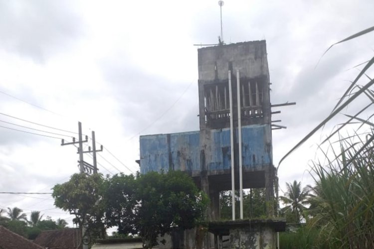 Bangunan Tandon Air di Desa Ganjaran/RMOLJatim