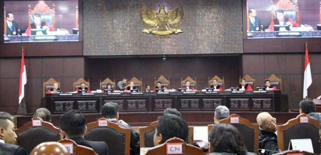 Sidang perkara sengketa di Mahkamah Konstitusi (MK)/Net