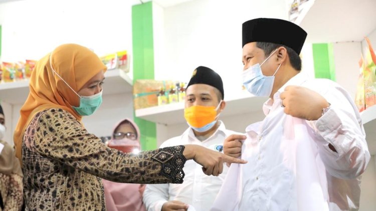 Khofifah Indar Parawansa saat di Mojokerto