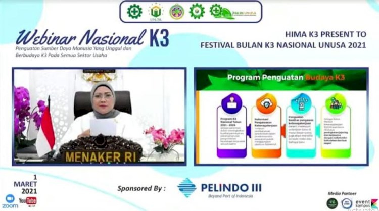 Menaker Republik Indonesia, Dr. Hj. Ida Fauziyah, M.Si/Dok Hms