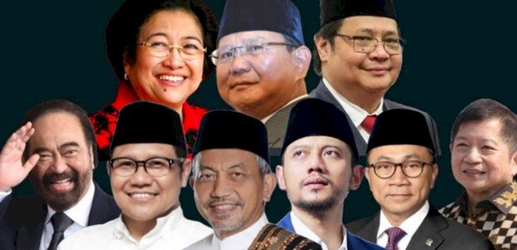 Sembilan ketua umum partai politik yang ada di Senayan//RMOL