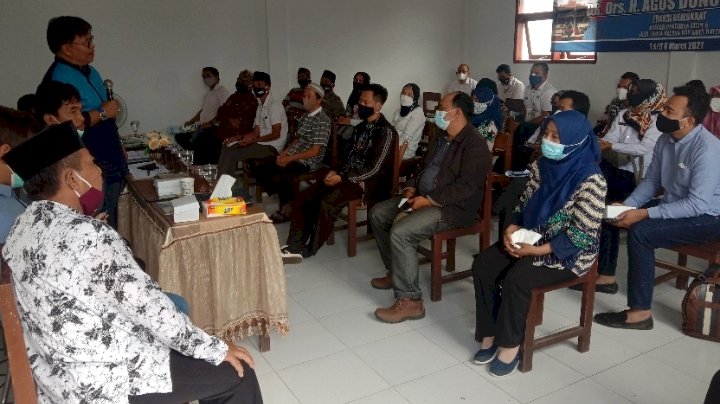 Agus Dono Wibawanto saat reses di kecamatan Junrejo, kota Batu