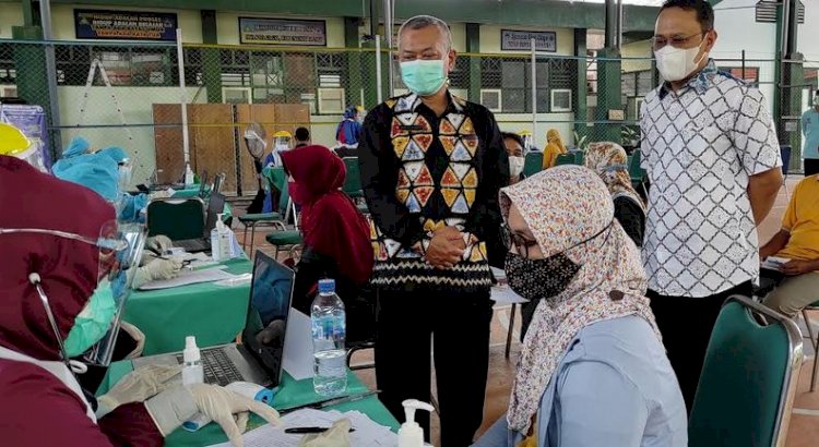 Vaksinasi tenaga pendidik di Kota Kediri/RMOLJatim