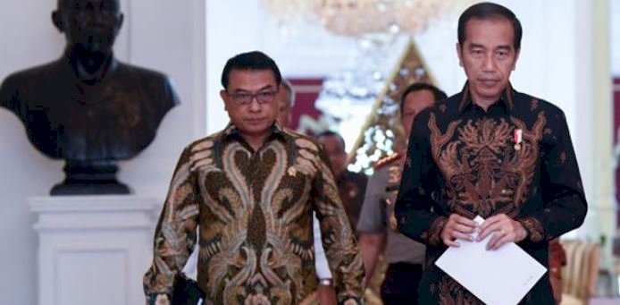 Presiden Joko Widodo bersama Kepala KSP Moeldoko/Net