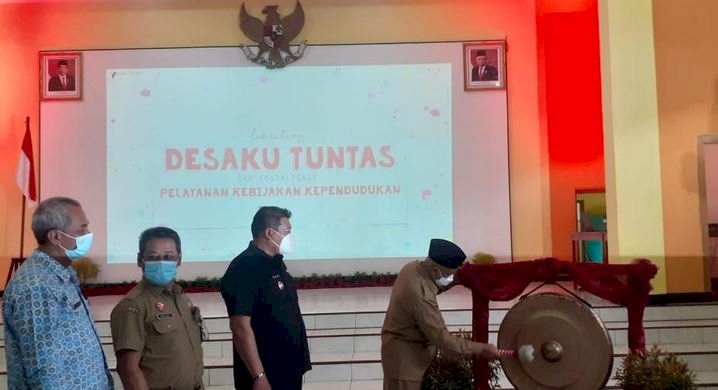 Bupati Malang HM. Sanusi saat melaunching Program Desaku Tuntas/Ist