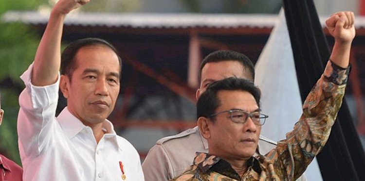 Presiden Joko Widodo bersama Kepala KSP Moeldoko/Net