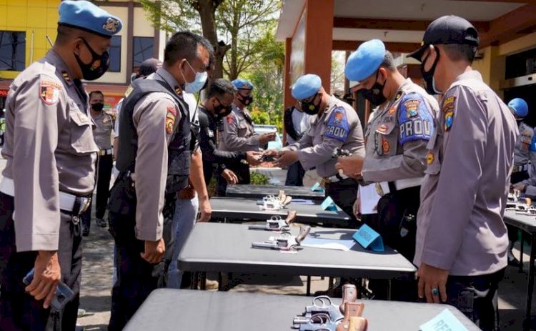 Polda Jatim saat inspeksi mendadak di Polres Bojonegoro/Ist