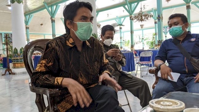 Bupati Madiun H Ahmad Dawami saat conference pers di Pendopo Muda Graha/RmolJatim
