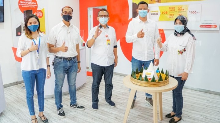 Peresmian Gerai Indosat Ooredoo Nganjuk /Ist