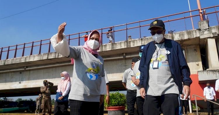 Walikota Mojokerto, Ika Puspitasari dan Kepala BBWS Brantas Muhammad Rizal/Ist