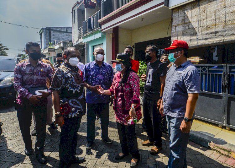 Armudji berkunjung ke Kampung RW V, Kelurahan Morokrembangan, Kecamatan Krembangan Surabaya/RMOLJatim