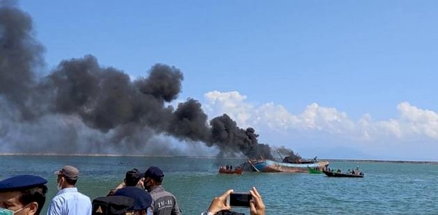 Kapal yang ditenggelamkan di Perairan Lampulo, Banda Aceh/Ist