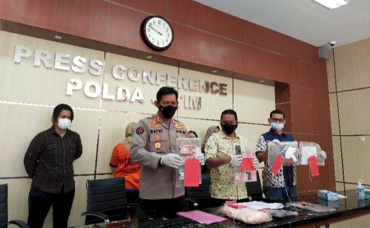 press rilis kasus prostitusi/RMOLJatim