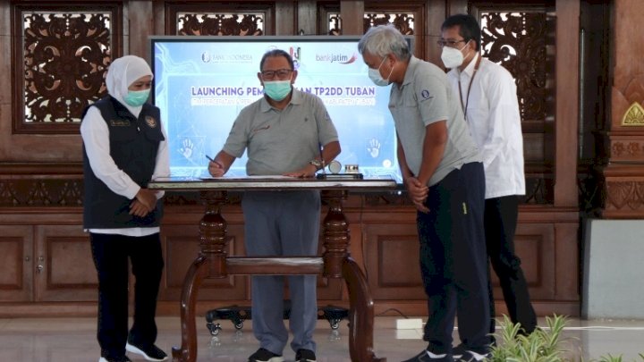 Peresmian Uji KIR Non Tunai Menggunakan QRIS Bank Jatim/Ist