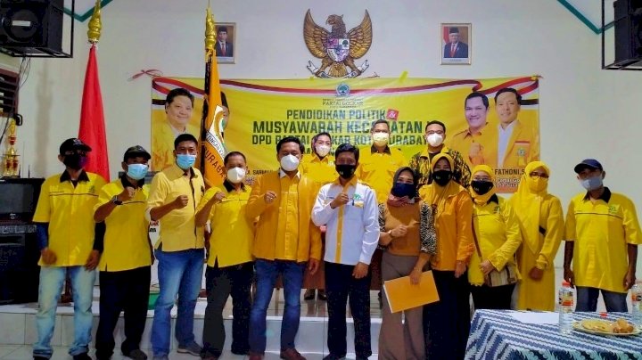 Arif Fathoni saat menggelar Muscam ke-X di sejumlah kecamatan/ist