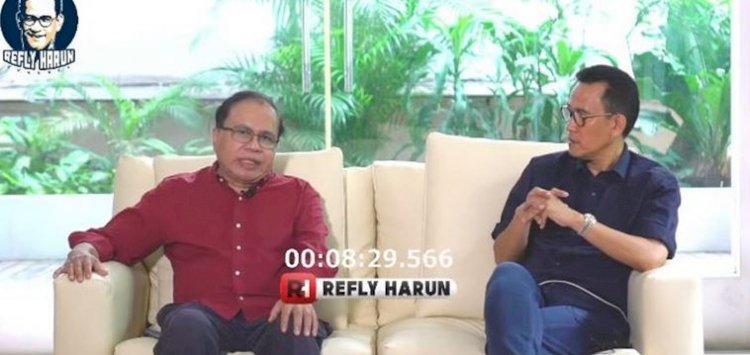 Rizal Ramli (kiri) saat hadiri obrolan bareng Refly Harun/Repro