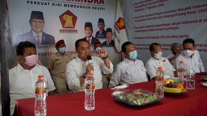 Eri Cahyadi bersama Armuji safari ke parrai Gerindra/RMOLJatim/RMOLJatim