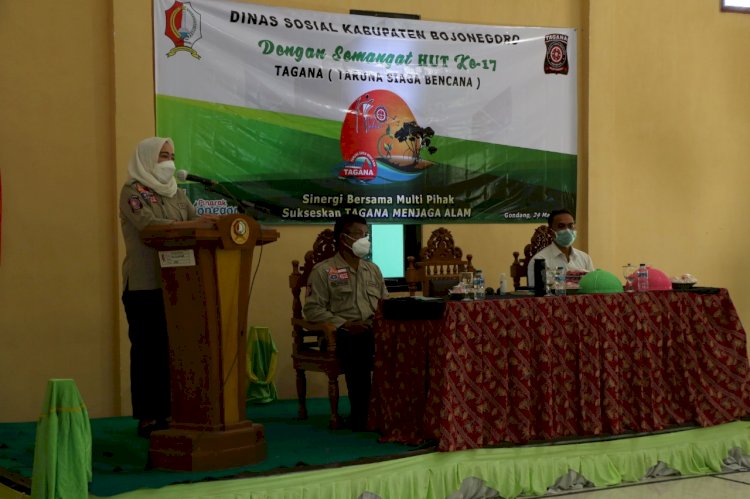 Bupati Bojonegoro Anna Mu'awanah saat memberikan sambutan/RMOLJatim