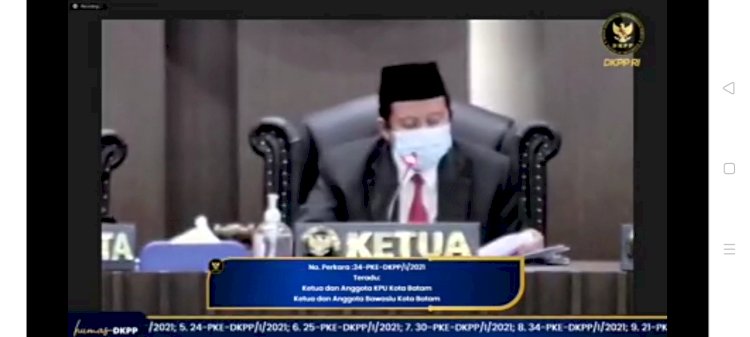 sidang pembacaan putusan majelis etik  DKPP/Repro