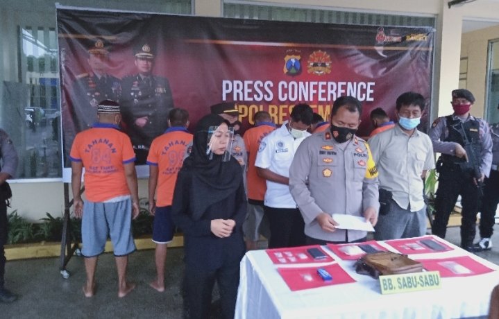 press rilis kasus narkoba di Mapolres Jember/RMOLJatim