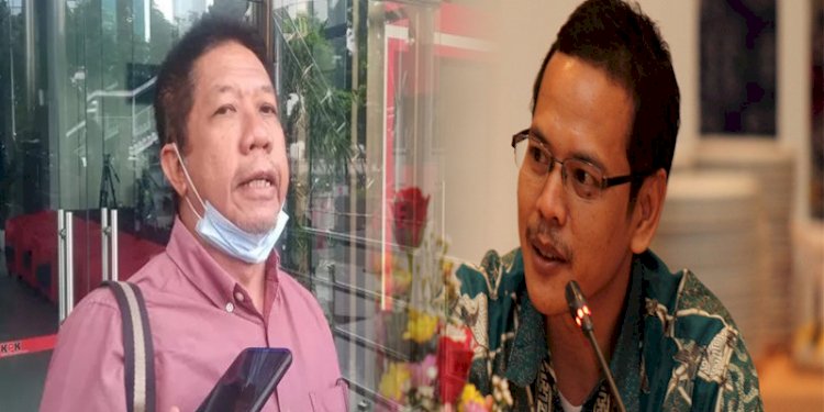 Pakar komunikasi yang jadi saksi kasus bansos, Effendi Gazali (kiri) dan Pemimpin Redaksi KATTA.ID, Ade Mulyana (kanan)/Net