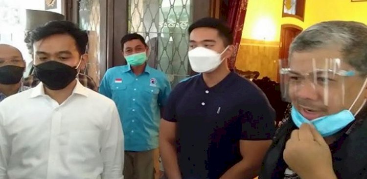Walikota Solo Gibran Rakabuming Raka menerima kunjungan Wakil Ketua Umum Partai Gelora Fahri Hamzah/Net