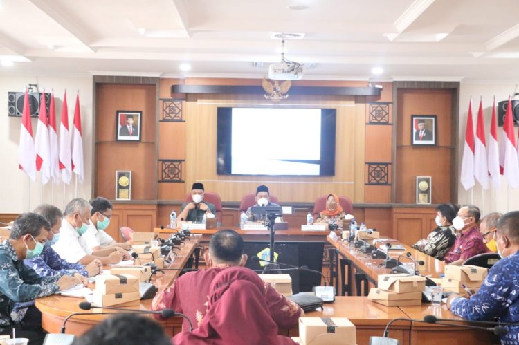 Rapat koordinasi penyelesaian Kali Lamong/RMOLJatim