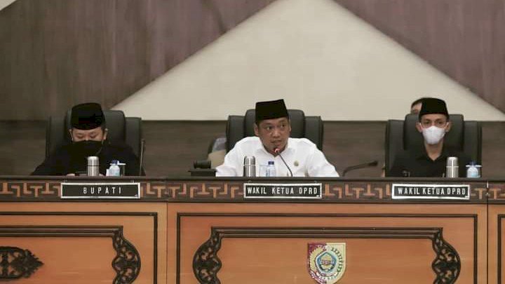 Sidang paripurna pandangan umum fraksi terhadap nota pengantar RAPBD 2021/Ist