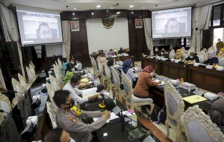 Eri Cahyadi memimpin langsung paparan jalannya penilaian tahap ketiga verifikasi untuk PPD Tahun 2021/RMOLJatim