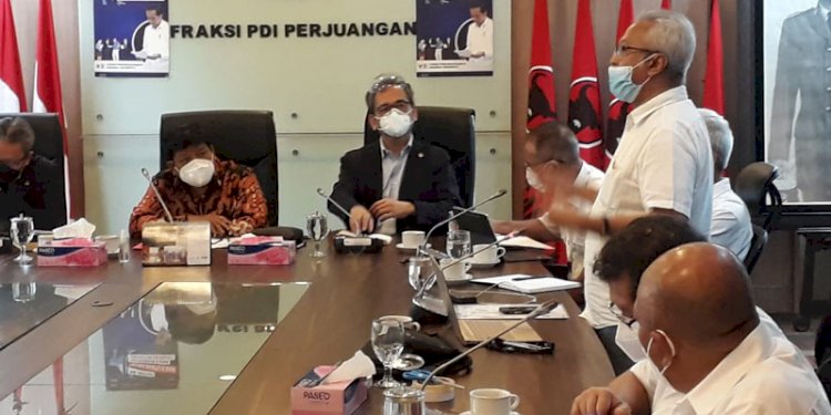 Pertemuan antara perwakilan FPBNJ dengan sejumlah anggota DPR RI dari fraksi PDI Perjuangan/Ist