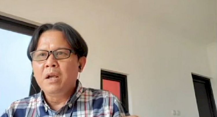 Politisi Partai Golkar, Andi Harianto Sinulingga dalam diskusi virtual Polemik Trijaya FM bertajuk 'Evaluasi Kabinet dan Peta Politik 2024', Sabtu, 10 April/Repro