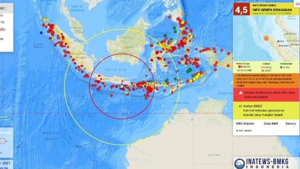 Peta gempa / ist