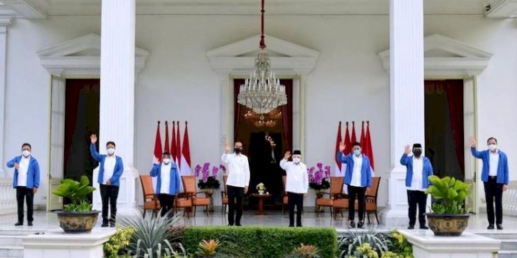 Presiden Jokowi dan kabinet/Net