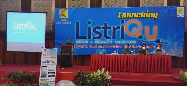 Manajer PLN UP3 Jember, Hamzah dalam acara launching ListriQu/Ist