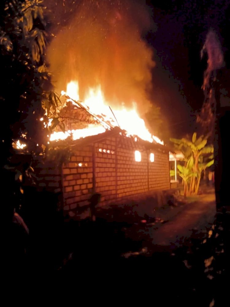 Kebakaran rumah di Lamongan/RMOLJatim