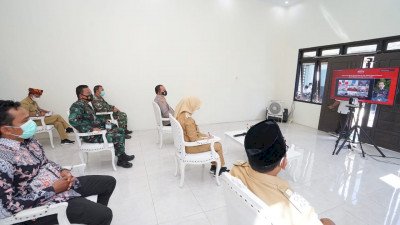 Rapat Koordinasi Kepala Daerah/Wakil Kepala Daerah hasil Pilkada Serentak Tahun 2020 oleh Presiden RI Joko Widodo secara virtual/Dok Hms